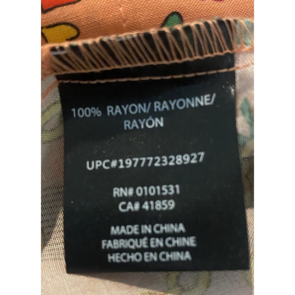 Roberto Lugo All Gender Floral Skulls Trucks Printed Rayon Button Down Shirt M - Picture 8 of 8